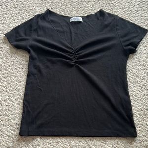Black V-Neck T-shirt